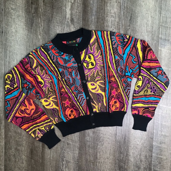 Coogi Celestial Sun & Stars Colorful Cardigan - Picture 11 of 11